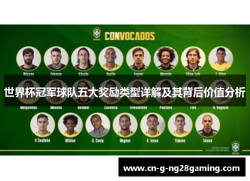 世界杯冠军球队五大奖励类型详解及其背后价值分析